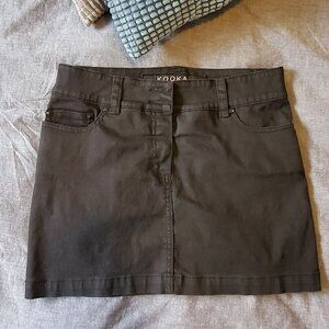 Kookai black jeans skirt - Large